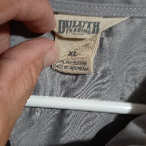 Duluth Trading 1/2 Zip Long Sleeve Pullover Windbreaker Men Size XL Gray - Picture 5 of 12